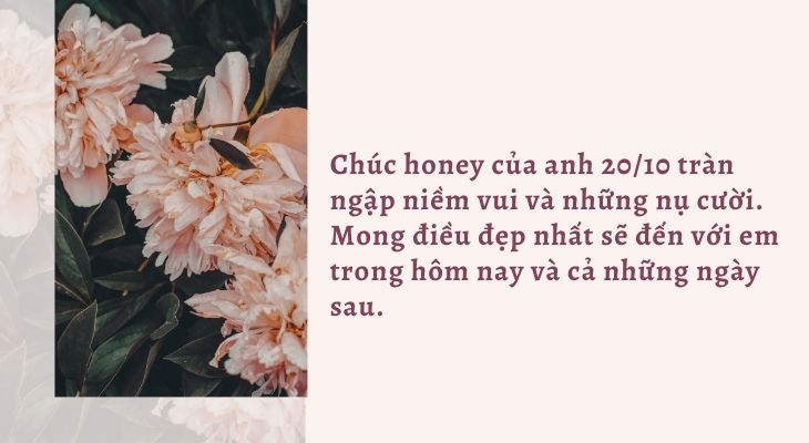 Thiệp chúc mừng 20/10 cho vợ