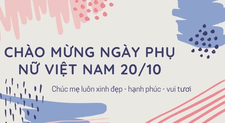 Thiệp chúc mừng 20/10 cho mẹ