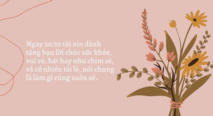 Thiệp chúc mừng 20/10 cho bạn bè