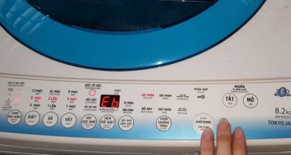 Lỗi Eb trên máy giặt Toshiba. Cách khắc phục đơn giản, hiệu quả