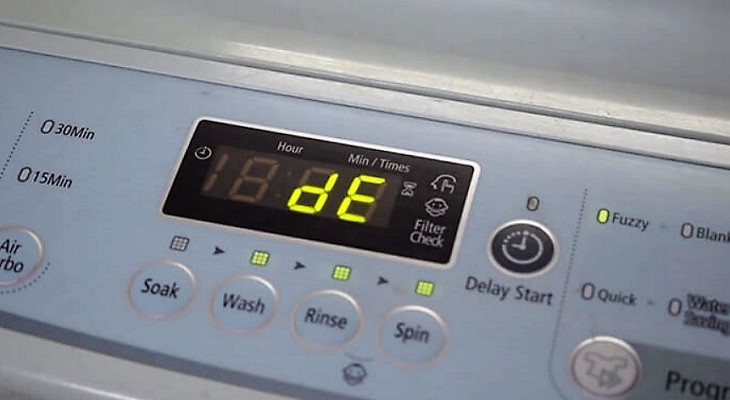 Nguyên nhân và cách khắc phục lỗi DE máy giặt LG