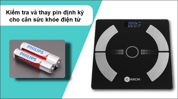 Kiểm tra và thay pin thường xuyên