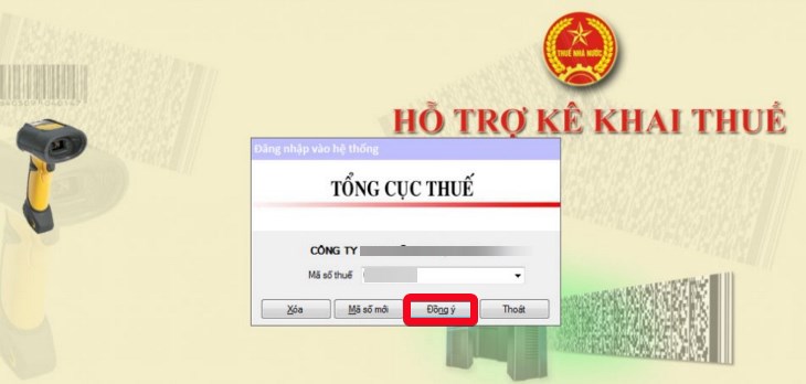 Truy cập vào HTKK