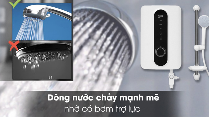     Sử dụng máy nước nóng có bơm trợ lực để ổn định nước