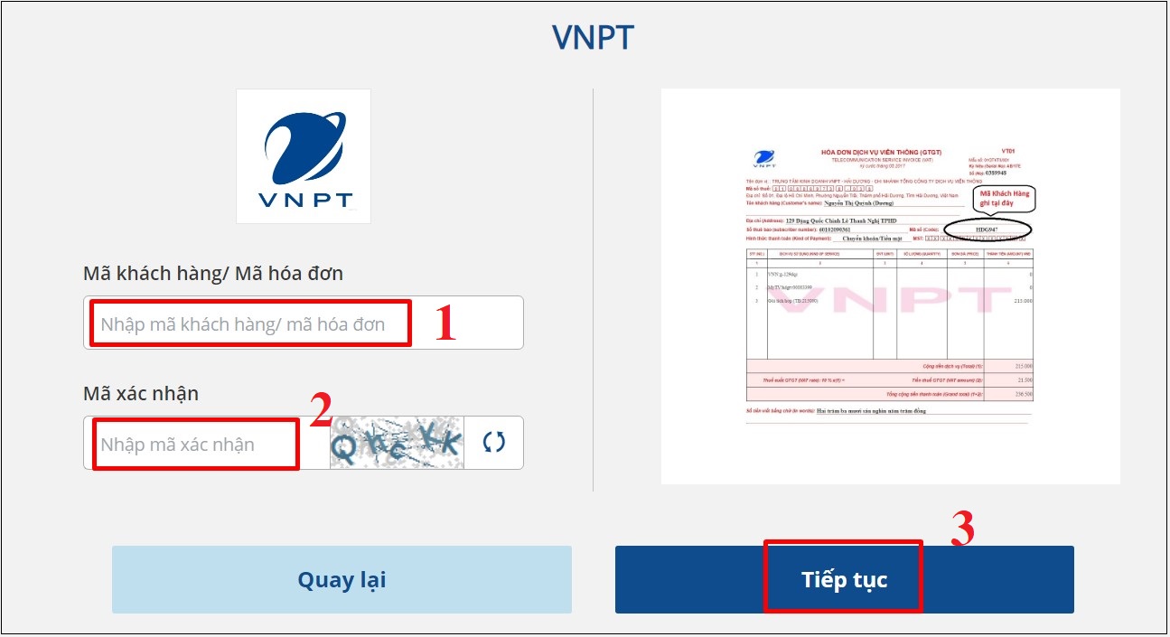 Thanh toán Internet VNPT qua website của bên thứ ba
