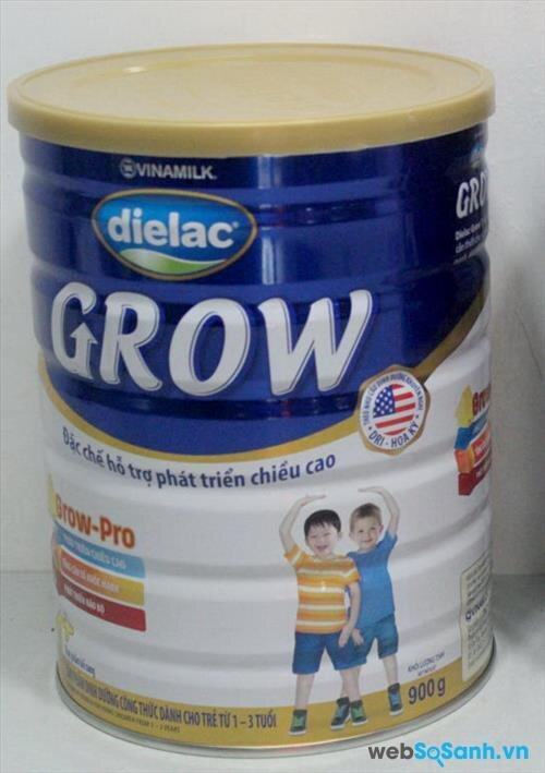 Sữa bột Dielac Grow 1+ giúp bé phát triển chiều cao vượt trội