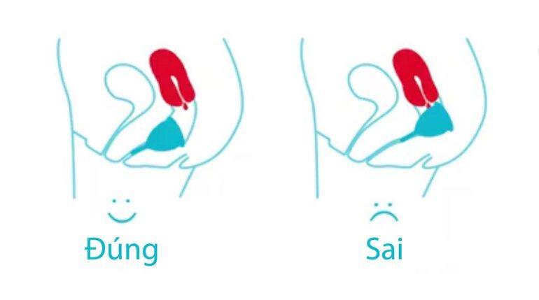 Không chèn cốc quá sâu