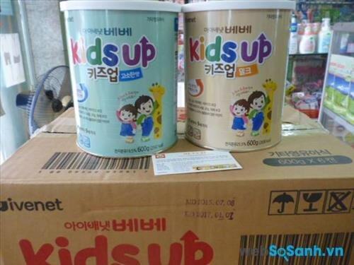 Sữa Kids Up giúp bé tăng trưởng chiều cao tối ưu