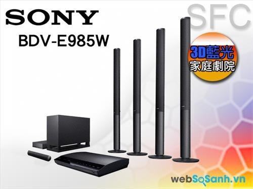 Đánh giá dàn âm thanh Bluray 3D Sony BDV-E985W – 5.1 kênh