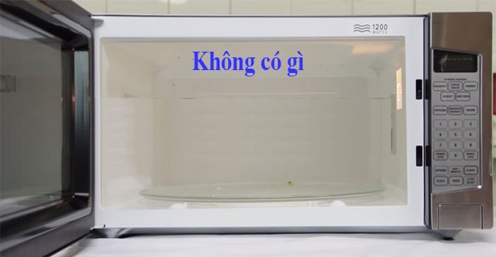 13. Không cho bất cứ thứ gì vào lò