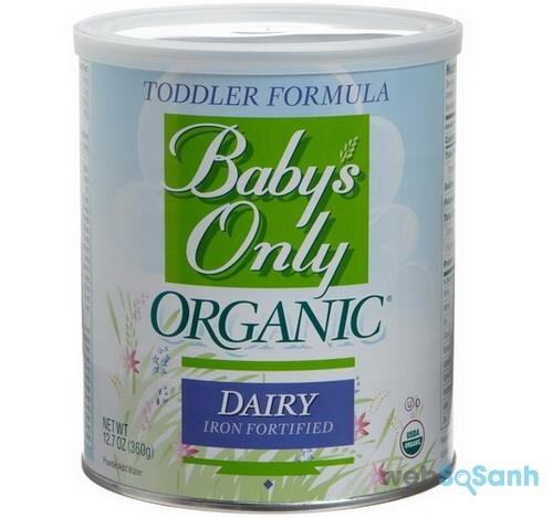 Đánh giá sữa bột hữu cơ Baby’s Only Organic cho bé