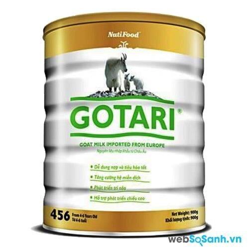 Sữa bột Nutifood Gotari 123 dinh dưỡng cho trẻ từ 1 đến 3 tuổi