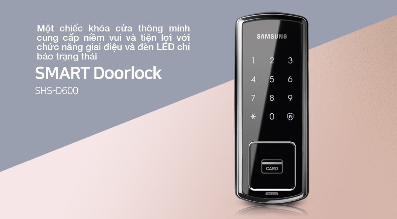 Khóa cửa thông minh Samsung SHS-D600