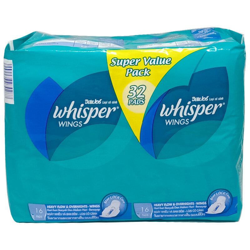 Băng vệ sinh có cánh Whisper dành cho ban đêm