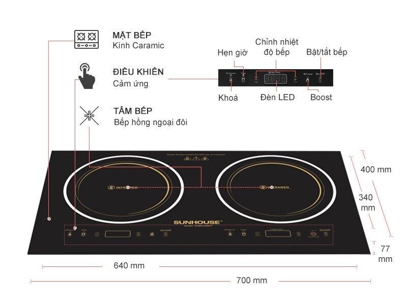 10 bếp hồng ngoại tiết kiệm điện tốt nhất chịu nhiệt cao giá từ 2 triệu đồng