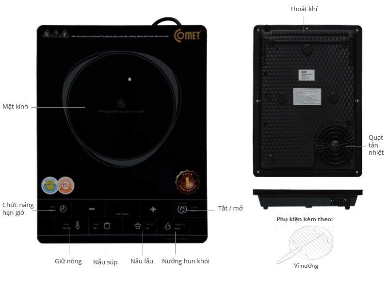Hình ảnh bếp hồng ngoại Comet CM5528