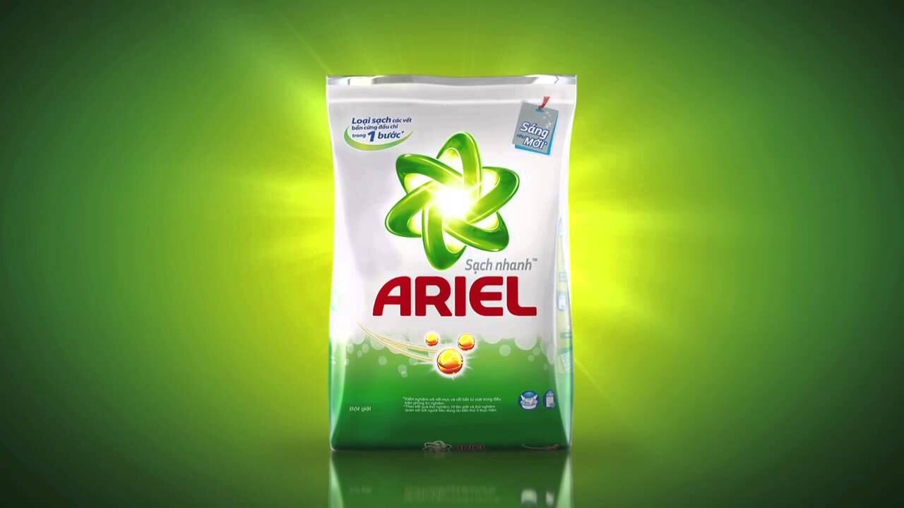 Bột giặt Ariel loại bỏ mọi vết bẩn cứng đầu, trả lại vẻ đẹp như mới cho quần áo