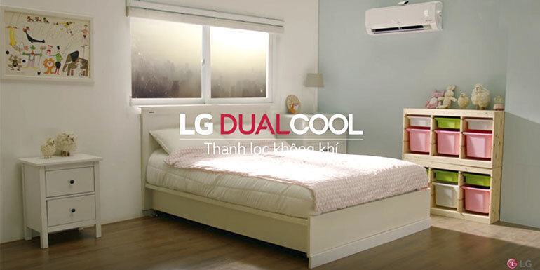 Máy lạnh LG Dualcool làm lạnh nhanh hơn và hiệu quả hơn