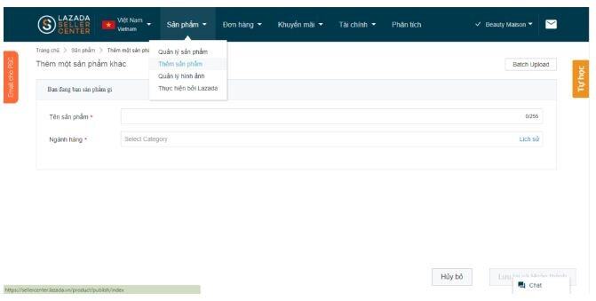 Đăng hàng loạt sản phẩm trên Lazada