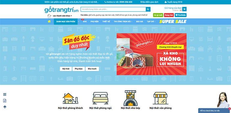 Gotrangtri.vn – địa chỉ mua sắm lý tưởng cho mọi gia đình