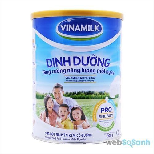 Sữa bột dinh dưỡng Vinamilk giúp tăng cân 