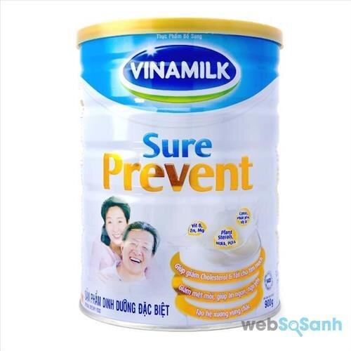 Sữa bột Vinamilk Sure Prevent - sản phẩm dành cho người lớn, người già, người ốm dậy