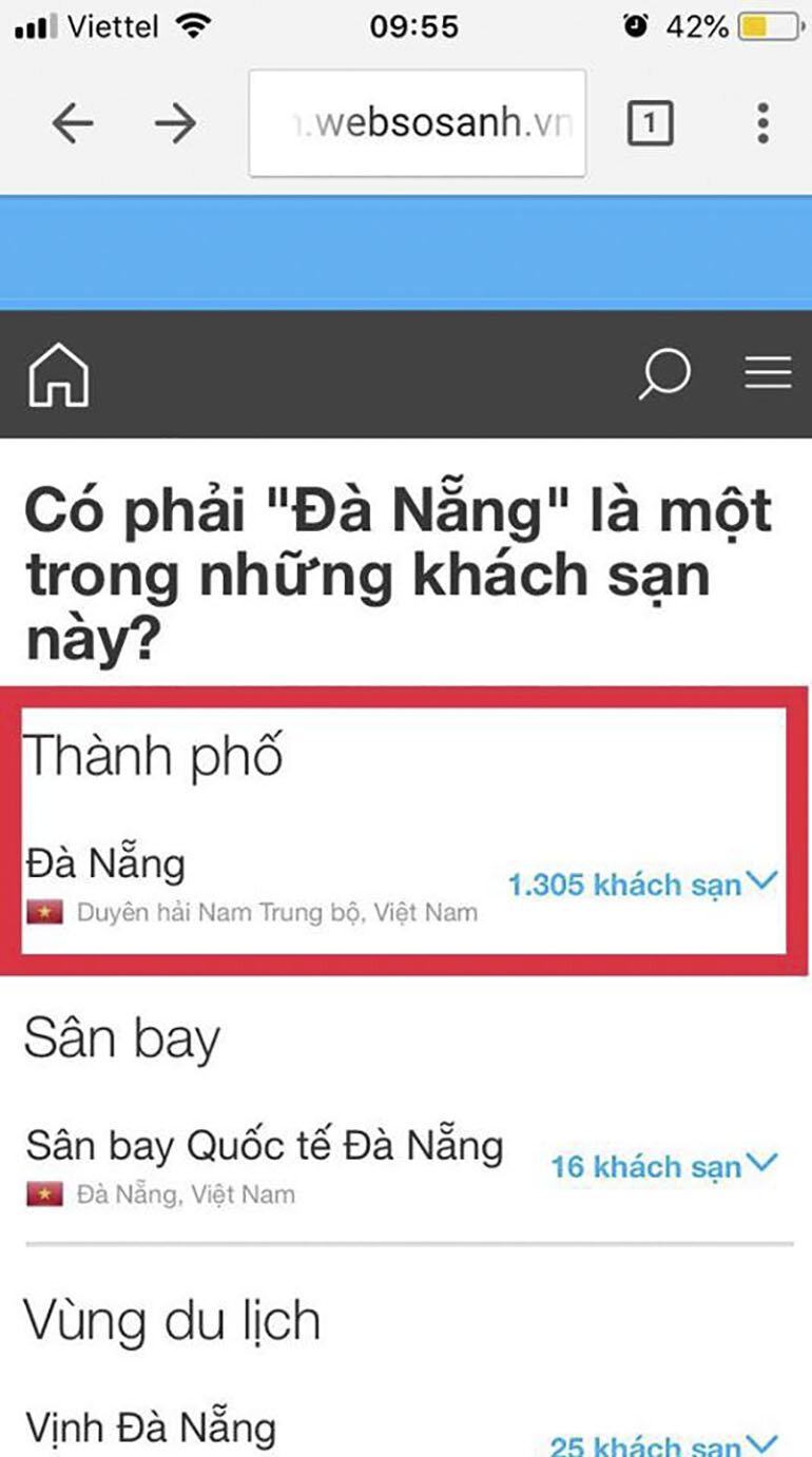 Hướng dẫn cách Đặt phòng khách sạn trên websosanh khi bạn đi du lịch đơn giản nhất