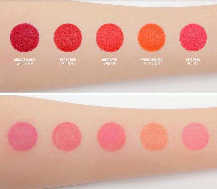 Review bảng 5 màu Take A Layer Tinted Water Tint của 3CE