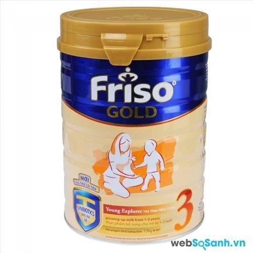 Sữa bột Friso Gold 3 dinh dưỡng cho bé từ 1 đến 3 tuổi