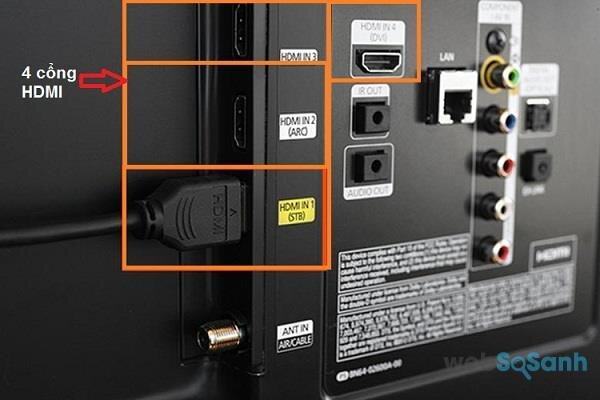 Ngoài cổng HDMI thông thường sẽ có nhiều kết nối cao cấp hơn