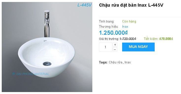 Chậu rửa bát Inax L-445V