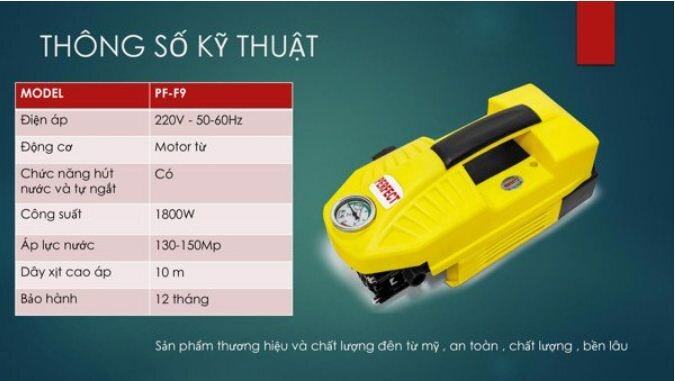 Top 5 máy rửa xe chất lượng trong tầm giá dưới 1.5 triệu vnđ cho gia đình