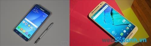 So sánh điện thoại di động Samsung Galaxy Note 5 và Moto X Style