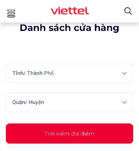 Chọn tỉnh và huyện