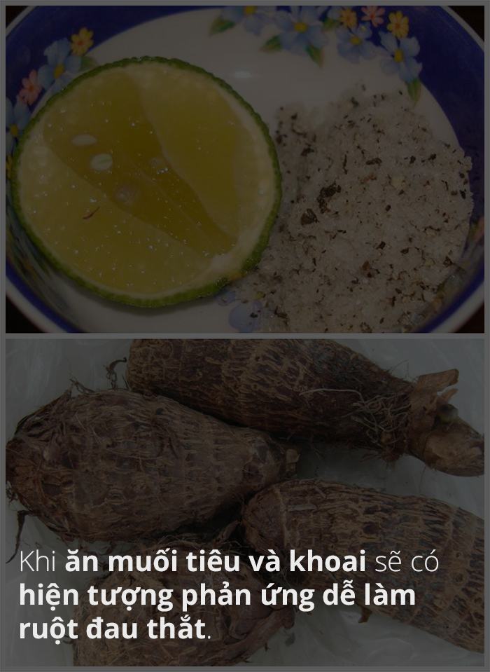 Muối tiêu và khoai môn