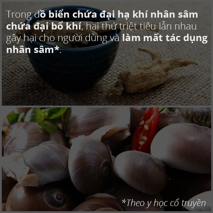 Nhân sâm và hải sản là chủ