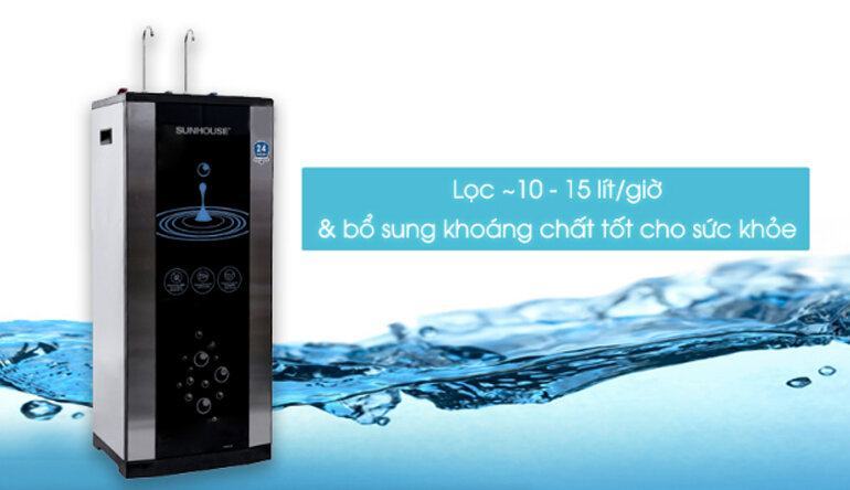 Máy lọc nước nóng lạnh Sunhouse SHR76210CK 10 lõi - Giá rẻ nhất: 4.199.000đ