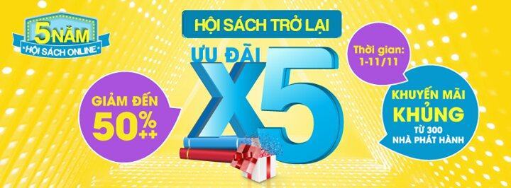 Tưng bừng hội sách Online Tiki 2016 diễn ra từ ngày 1- 11/11