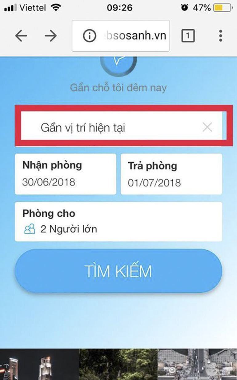 Hướng dẫn cách Đặt phòng khách sạn trên websosanh khi bạn đi du lịch đơn giản nhất