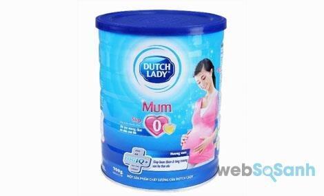 So sánh sữa bột dành cho mẹ bầu Cô gái Hà Lan Mum và Dielac Mama