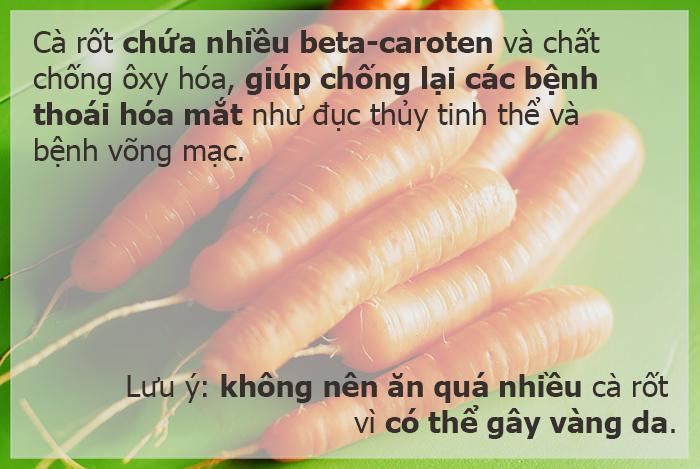 9 thực phẩm vàng cho đôi mắt sáng