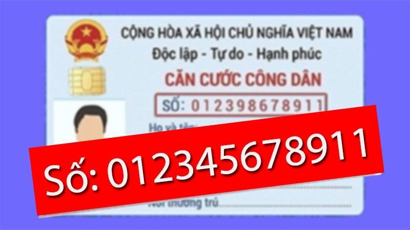 Ý nghĩa của dãy số 12 trên thẻ CCCD