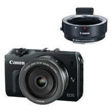 Máy ảnh Canon EOS M với Ống kính và Bộ điều hợp 22mm