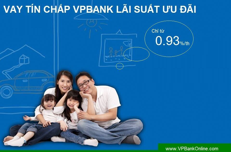 Vay tín chấp cá nhân và mức tính lãi suất của ngân hàng VPBank