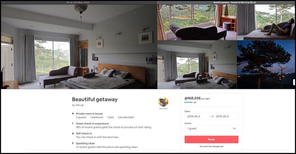 Trải nghiệm mô hình kinh doanh AirBnB hiệu quả