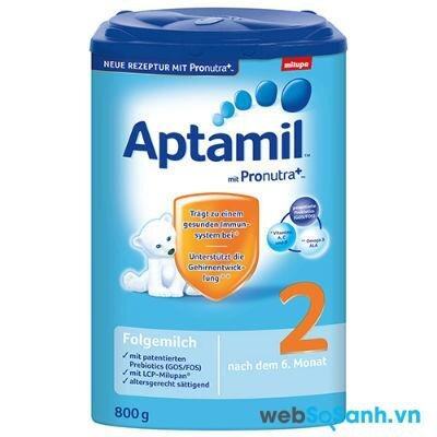 Sữa bột Aptamil 2+ dinh dưỡng cho trẻ từ 2 đến 3 tuổi