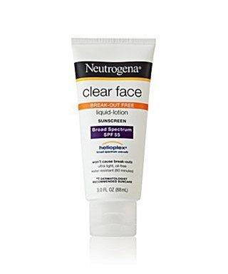 Neutrogena Clear Face Liquid Lotion SPF 55