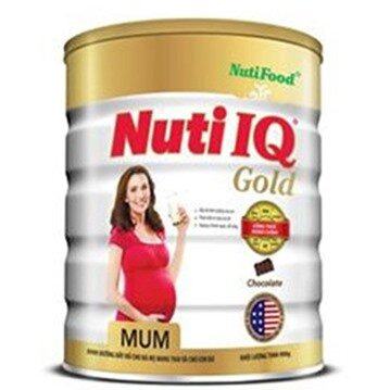 Sữa bột Nuti IQ Mum Gold (dành cho mẹ bầu) vị Socola - Hộp 400g (Mã SP: 041634)