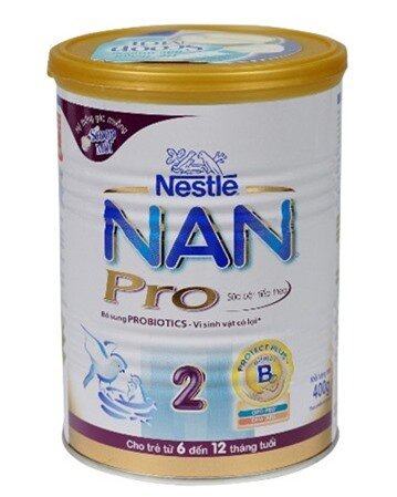 Sữa bột Nan Pro 2 - hộp 400g (dành cho trẻ 6-12 tháng)