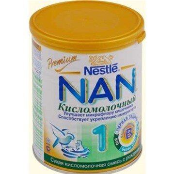 Sữa bột Nan chua số 1 (Nga) - hộp 400g (dành cho trẻ 0 - 6 tháng)